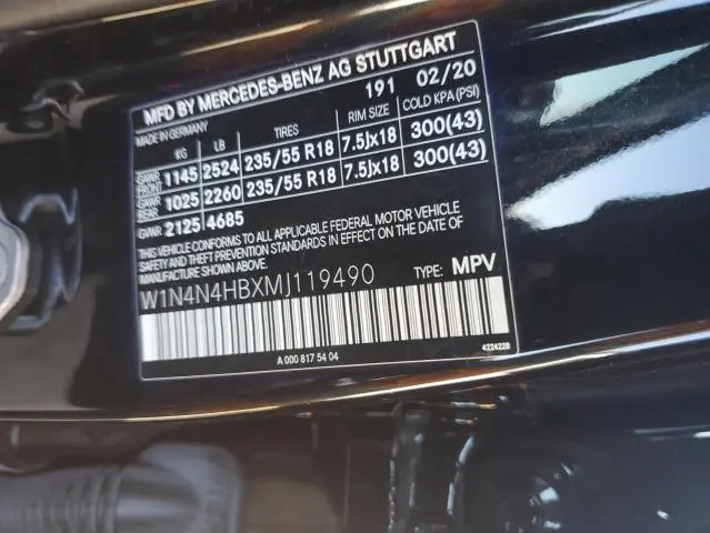 2021 MERCEDES-BENZ GLA 250 4MATIC  