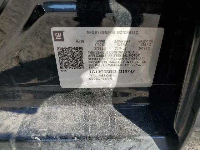 2020 CHEVROLET SONIC   