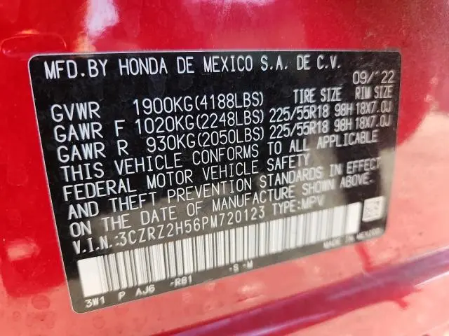 2023 HONDA HR-V SPORT  