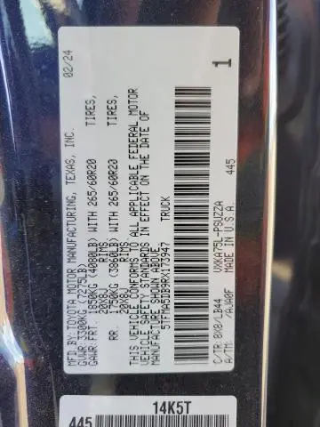 2024 TOYOTA TUNDRA CREWMAX PLATINUM  