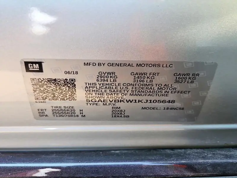 2019 BUICK ENCLAVE PREMIUM  