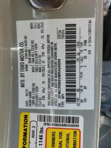 2021 FORD BRONCO SPORT BIG BEND  