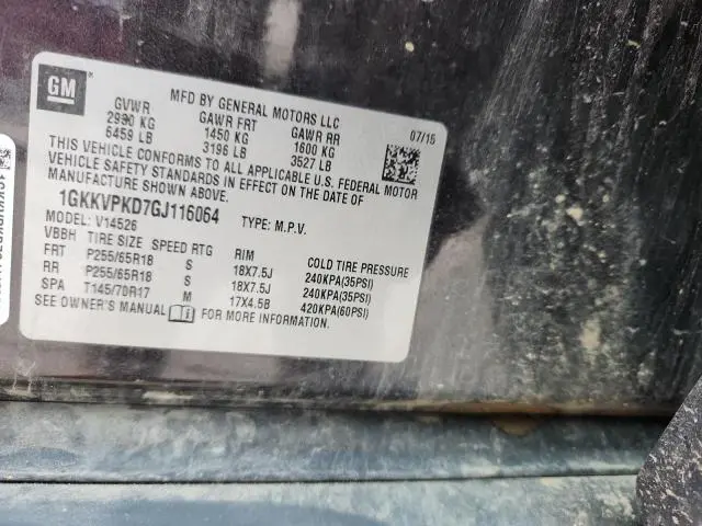 2016 GMC ACADIA SLE