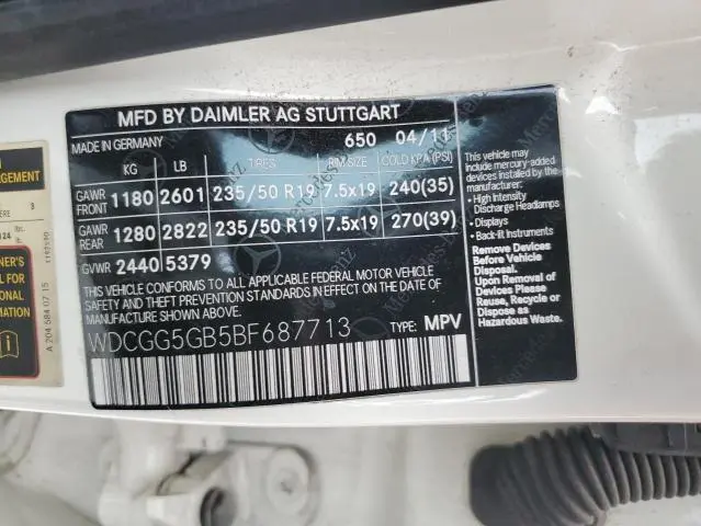 2011 MERCEDES-BENZ GLK 350  