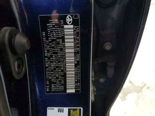 2020 TOYOTA COROLLA LE