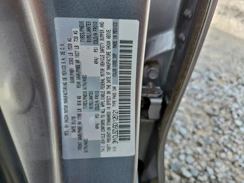 2016 TOYOTA SCION IA   