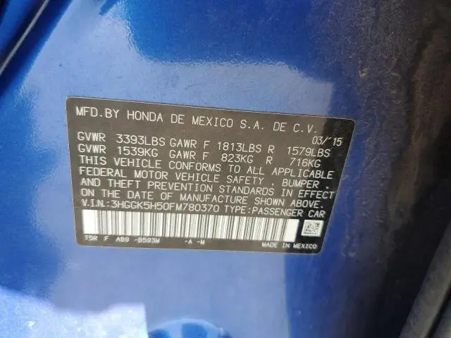 2015 HONDA FIT LX  