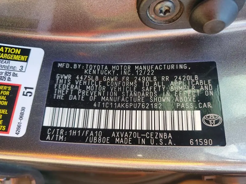2023 TOYOTA CAMRY LE  