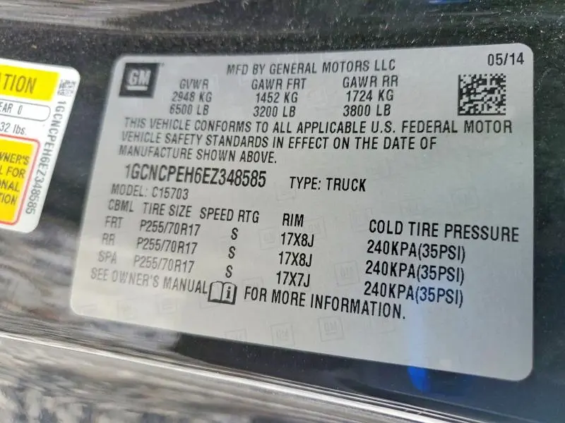 2014 CHEVROLET SILVERADO C1500  