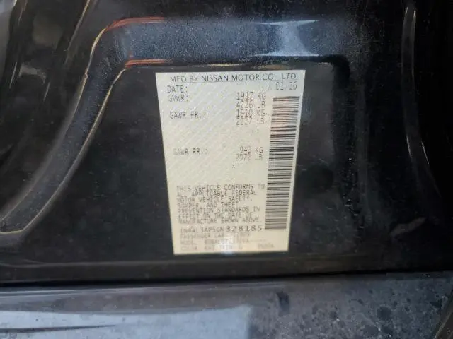 2016 NISSAN ALTIMA   