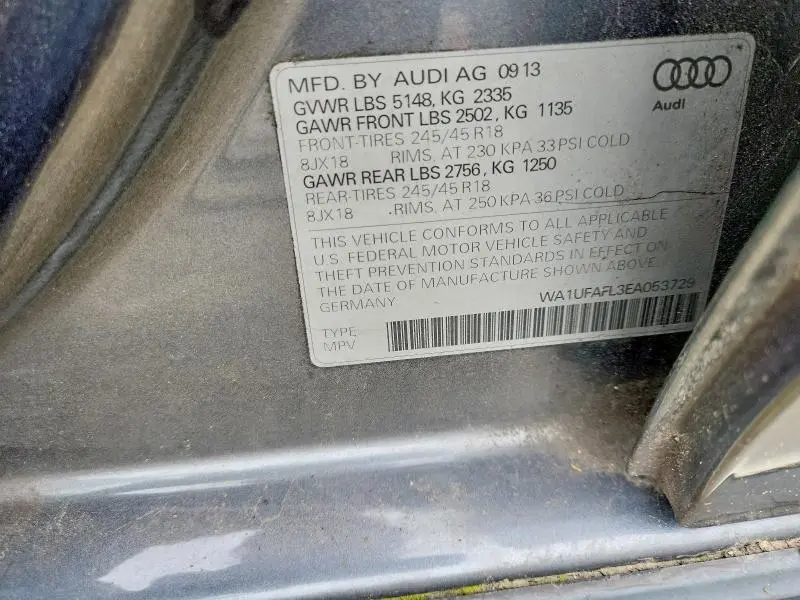 2014 AUDI A4 ALLROAD PREMIUM PLUS  