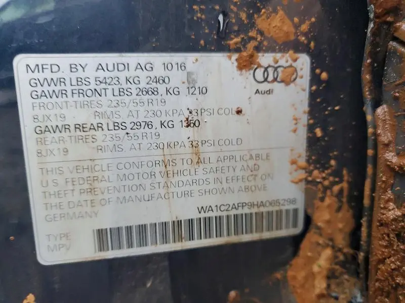 2017 AUDI Q5 PREMIUM  