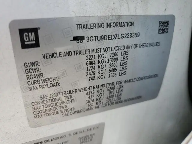 2020 GMC SIERRA K1500 SLT  