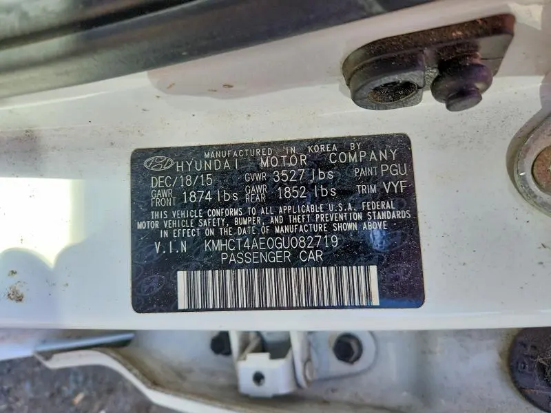 2016 HYUNDAI ACCENT SE  
