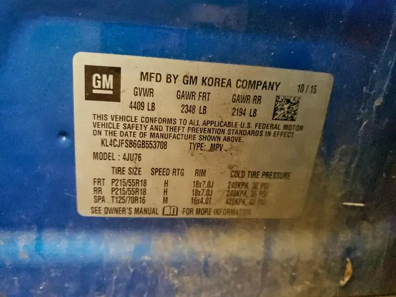 2016 BUICK ENCORE CONVENIENCE  