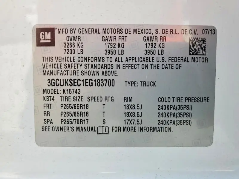 2014 CHEVROLET SILVERADO K1500 LTZ  