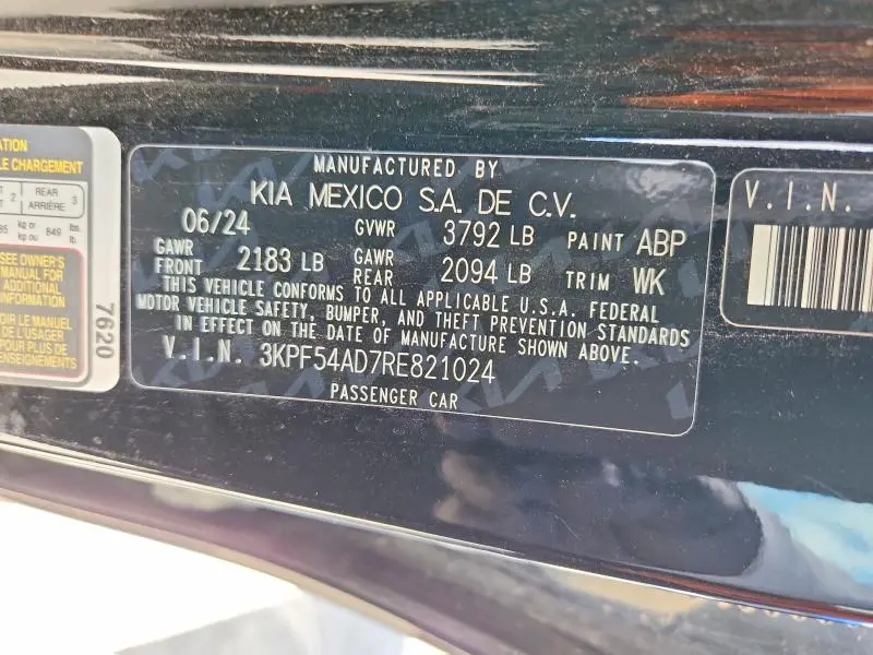 2024 KIA FORTE GT LINE  