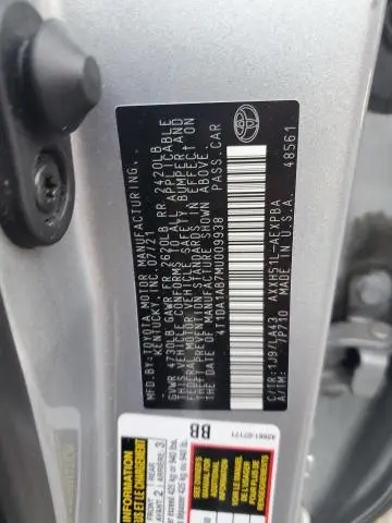 2021 TOYOTA AVALON LIMITED  