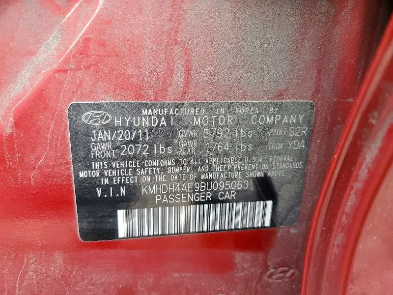2011 HYUNDAI ELANTRA LIMITED  