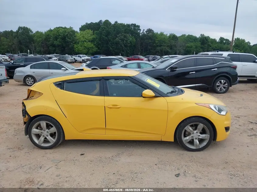 2012 HYUNDAI VELOSTER BASE W/BLACK