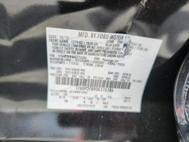 2013 FORD TAURUS LIMITED  