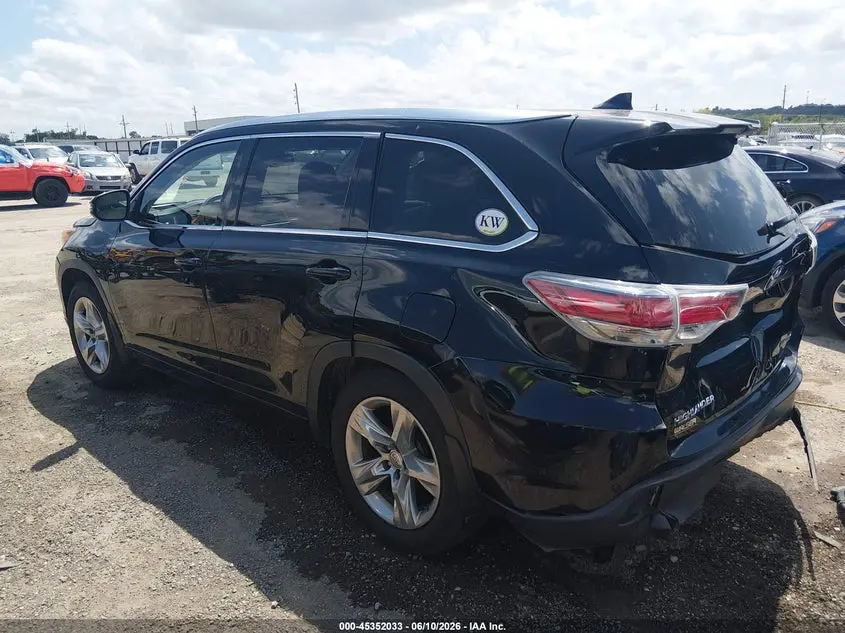 2015 TOYOTA HIGHLANDER LIMITED PLATINUM V6