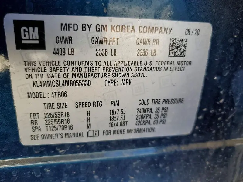2021 BUICK ENCORE GX PREFERRED  