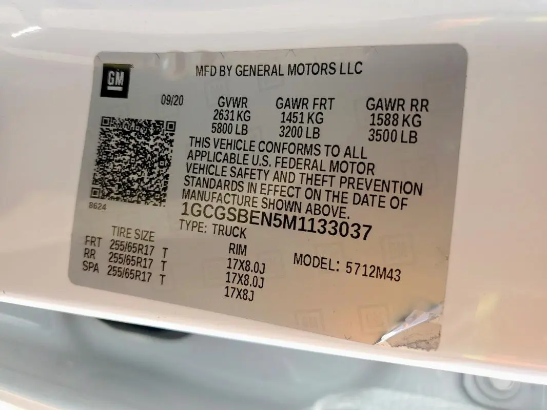 2021 CHEVROLET COLORADO   