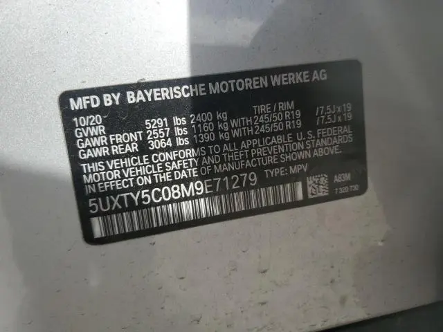 2021 BMW X3 XDRIVE30I  