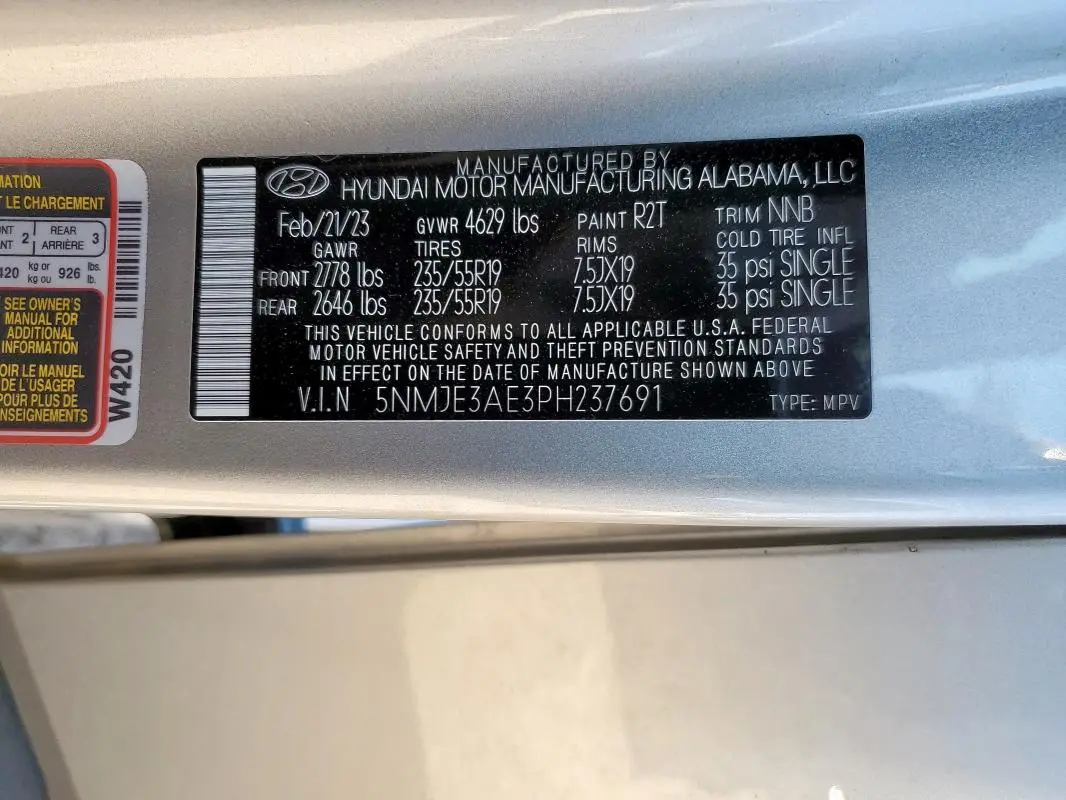 2023 HYUNDAI TUCSON LIMITED  