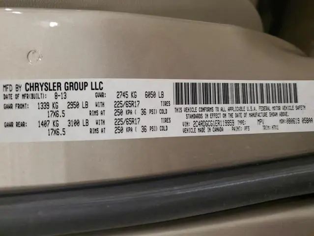 2014 DODGE GRAND CARAVAN SXT  