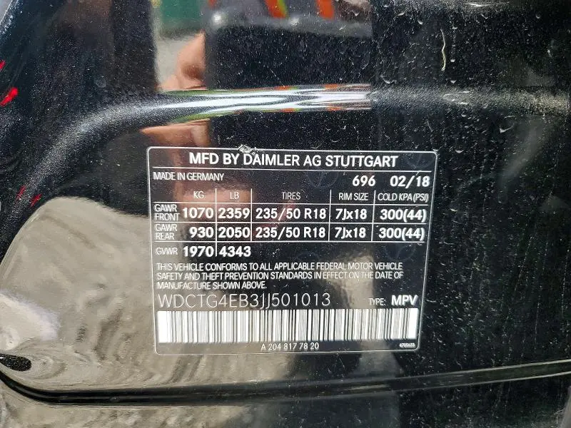 2018 MERCEDES-BENZ GLA 250  