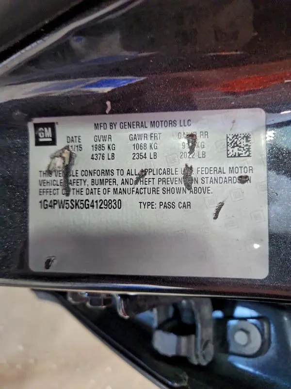 2016 BUICK VERANO SPORT TOURING  