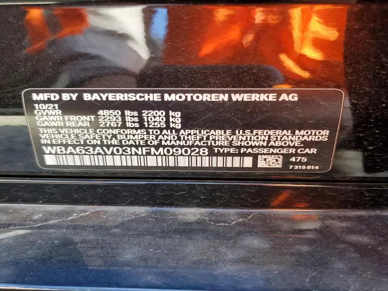 2022 BMW 430I GRAN COUPE  