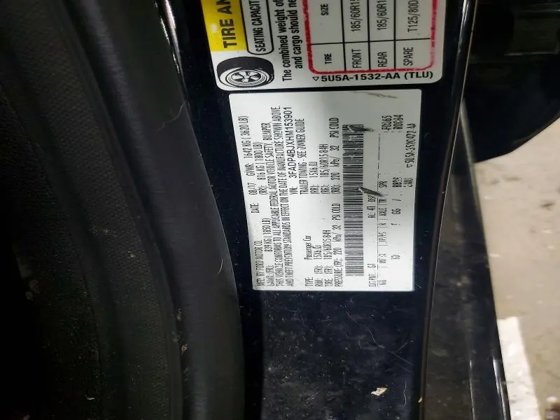 2017 FORD FIESTA SE  