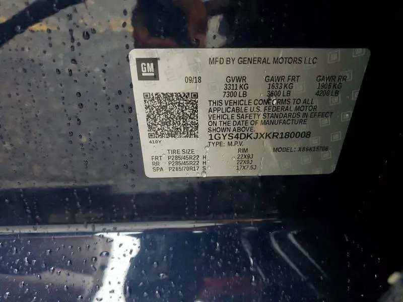 2019 CADILLAC ESCALADE PLATINUM  