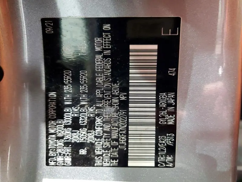 2022 LEXUS RX 450H L  