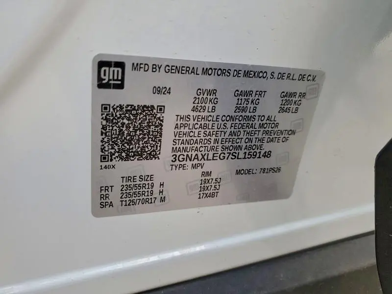 2025 CHEVROLET EQUINOX RS  