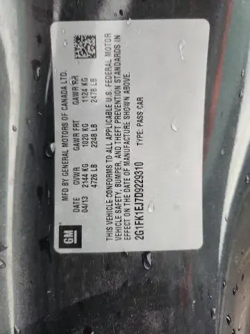 2013 CHEVROLET CAMARO 2SS  