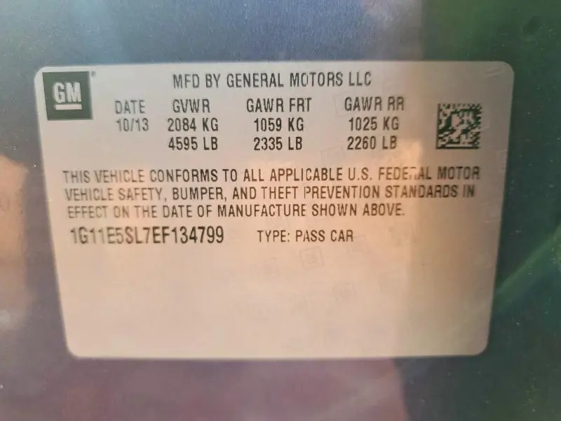 2014 CHEVROLET MALIBU 2LT  