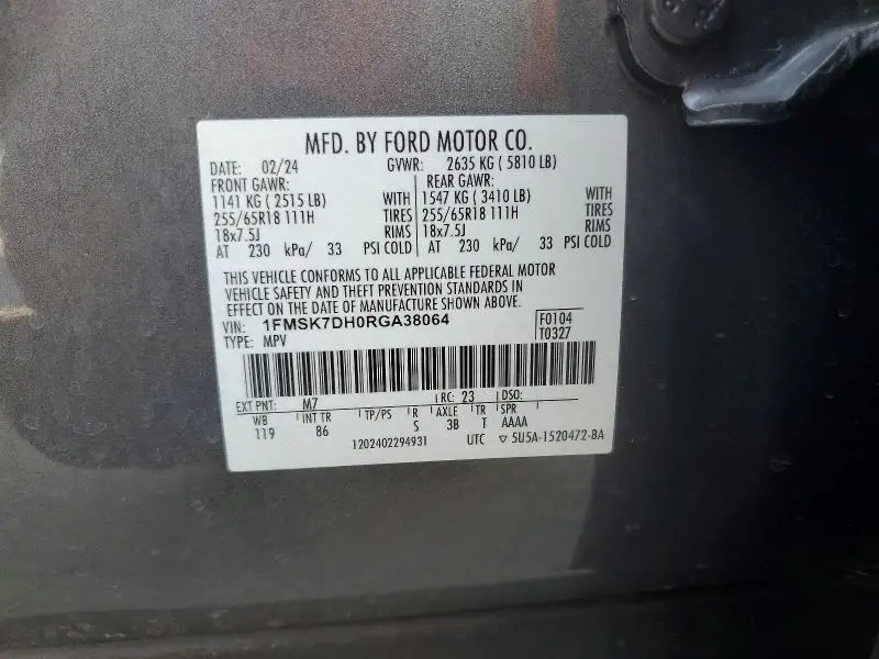 2024 FORD EXPLORER XLT  