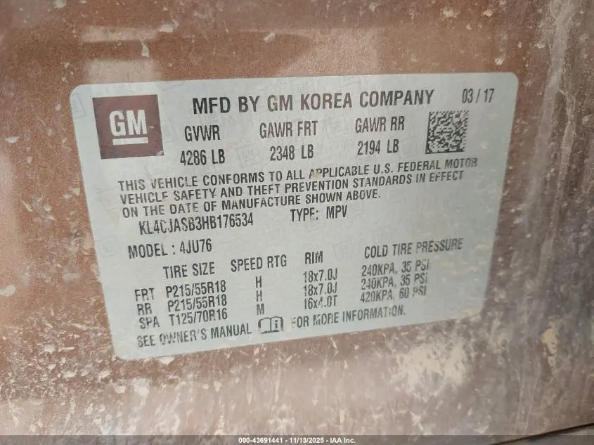 2017 BUICK ENCORE PREFERRED