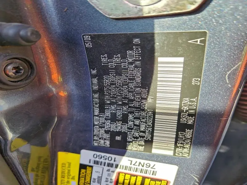 2010 TOYOTA SEQUOIA PLATINUM  