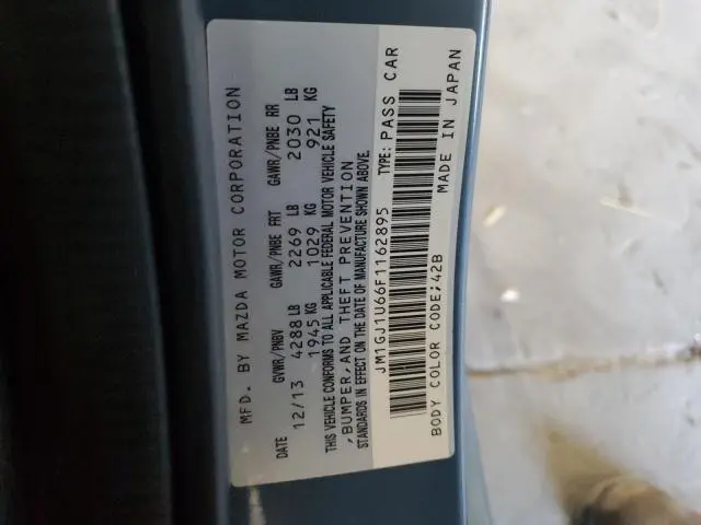 2015 MAZDA 6 SPORT