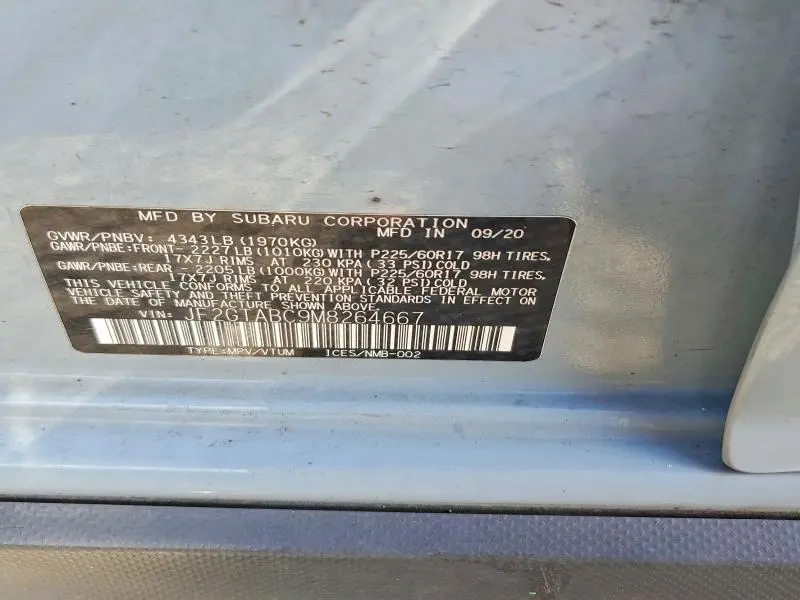 2021 SUBARU CROSSTREK   