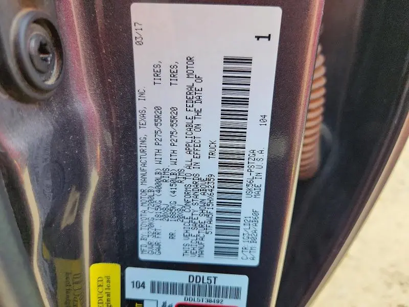 2017 TOYOTA TUNDRA 1794 EDITION  