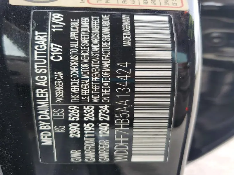 2010 MERCEDES-BENZ E 63 AMG  