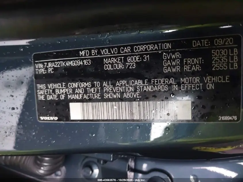 2021 VOLVO S60 T6 MOMENTUM