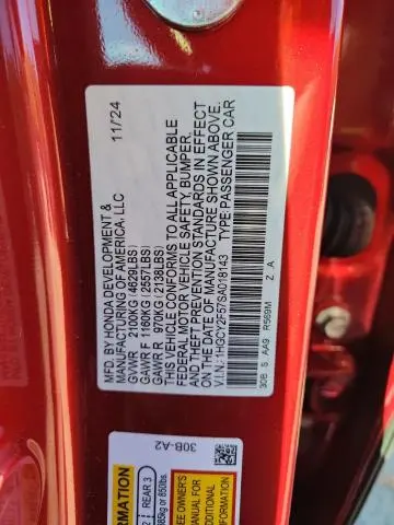 2025 HONDA ACCORD HYBRID SPORT  