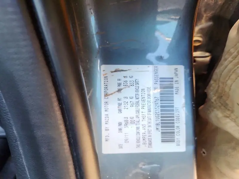 2012 MAZDA 3 I  